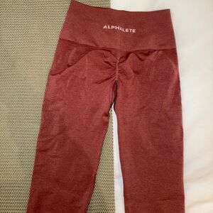 Alphalete Burgundy Amplify Leggings